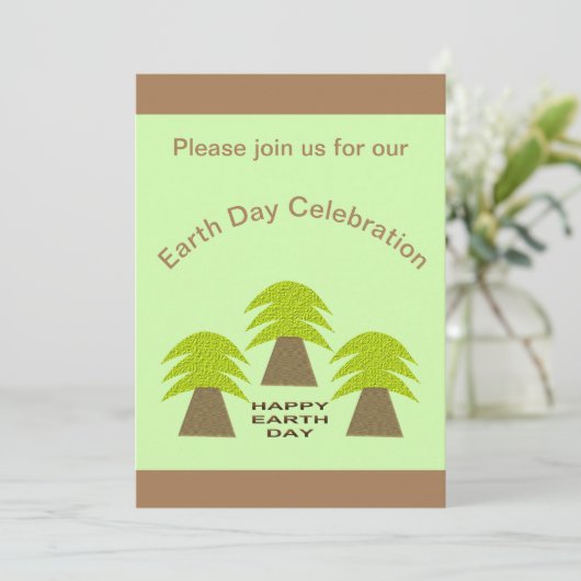 アースデイツリーカスタマイズ 招待状 (スタンド正面)