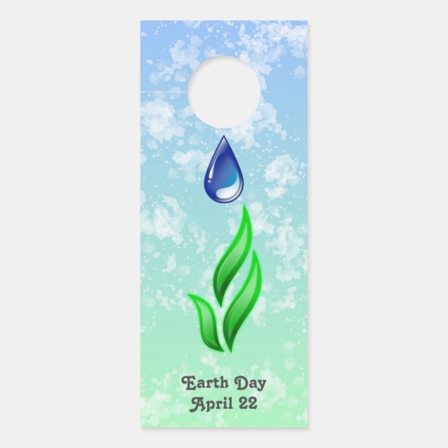 アースデイドアハンガー ドアノブサイン (正面)