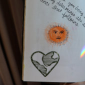 アースデイハート自然ラブ ラバースタンプ