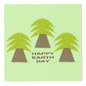 アースデイパーソナライズされたツリー フォトキューブ (正面)