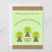アースデイパーソナライズされたツリー 招待状 (正面)