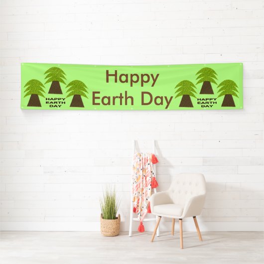 アースデイパーソナライズされたツリー 横断幕 (インサイチュ)