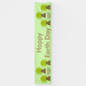 アースデイパーソナライズされたツリー 横断幕 (縦)