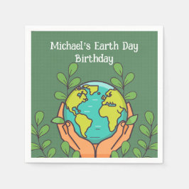 アースデイパーティー スタンダードカクテルナプキン