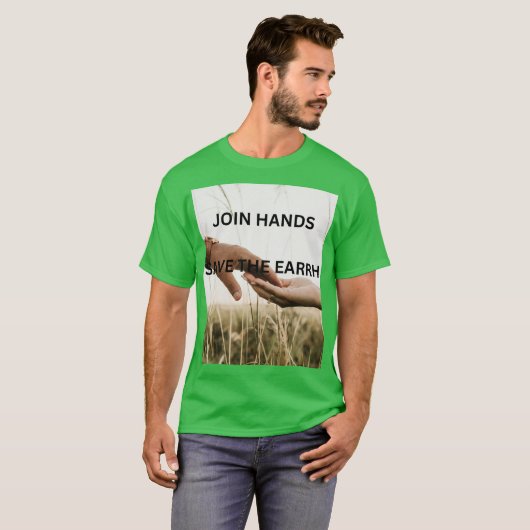 アースデイメッセージ Tシャツ (正面フル)