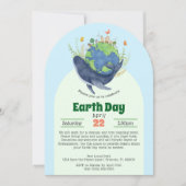 アースデイモダンイベントブルーホエールホテル 招待状 (正面)