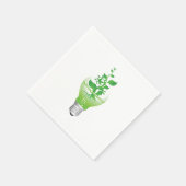 アースデイライトバルブ紙ナプキンス スタンダードカクテルナプキン (角)