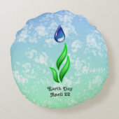 アースデイラウンドピロー ラウンドクッション (裏面)