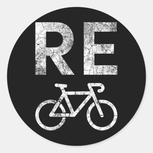 アースデイリサイクル自転車パン ラウンドシール (正面)