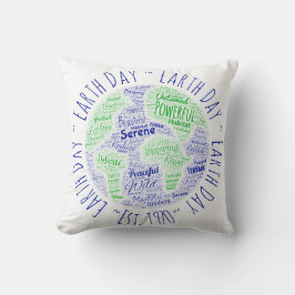 アースデイワードアート クッション