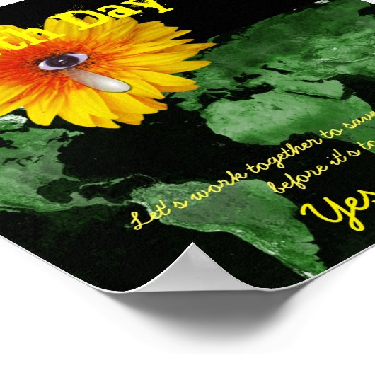 アースデイ写真 ポスター (角)