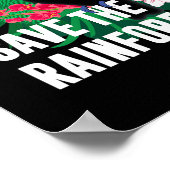 アースデイ救ザレインフォレスト ポスター (角)