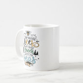 アースデイ救済引用文ハチは木を清潔な海に植える コーヒーマグカップ (正面左)