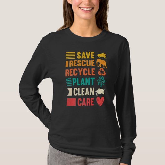 アースデイ救環境認識度 Tシャツ (正面)