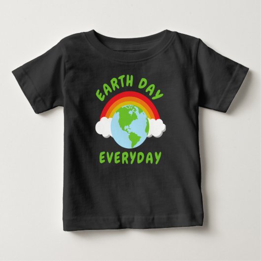 アースデイ毎日の虹 ベビーTシャツ (正面)