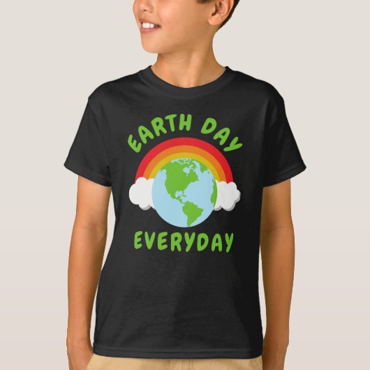 アースデイ毎日の虹 Tシャツ (正面)