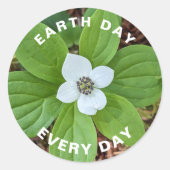 アースデイ毎日バンクベリーの花 ラウンドシール (正面)