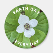 アースデイ毎日バンクベリードッグウッドフローラ マグネット (正面)