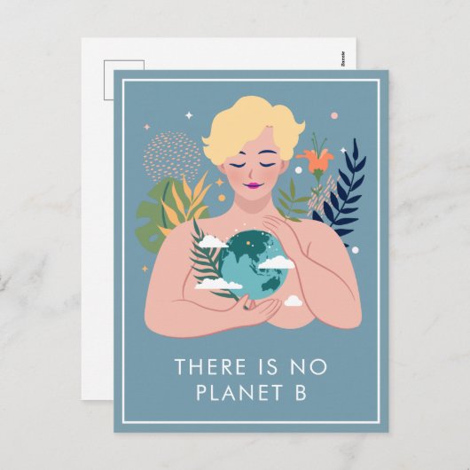 アースデイ気候変動認識度アースマザー シーズンポストカード (正面/裏面)