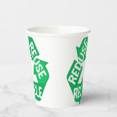 アースデイ減ら再利用リサイクルモビウスループ 紙コップ (左)