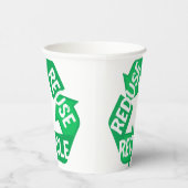 アースデイ減ら再利用リサイクルモビウスループ 紙コップ (右)