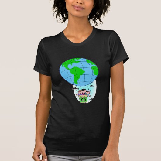 アースデイ熱気球 Tシャツ (正面)