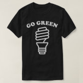 アースデイ環境にやさしいことをしようエコLEDライト Tシャツ (デザイン正面)