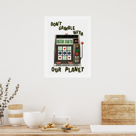 アースデイ環境カエル ポスター (キッチン)