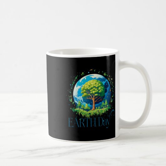 アースデイ環境国際的認識度1 コーヒーマグカップ (右)