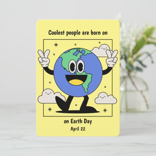 アースデイ生まれ誕生日4月22カスタム日 シーズンカード (スタンド正面)