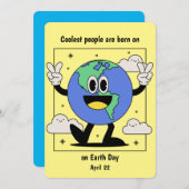 アースデイ生まれ誕生日4月22カスタム日 シーズンカード (正面/裏面)