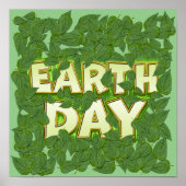アースデイ葉植物 ポスター (正面)