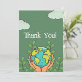 アースデイ誕生日パーティーの招待状 招待状 (スタンド正面)