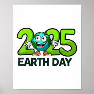 アースデイ2025アースデイおもしろい誕生日キッズボーイズ ポスター