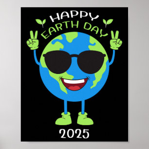 アースデイ2025アースデイおもしろい誕生日キッズボーイズ ポスター