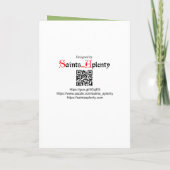 アースデイ & アッシジの聖フランシスコ カード (裏面)