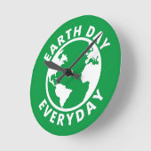 アースデイ – アースデイ2022年 ラウンド壁時計 (傾斜)