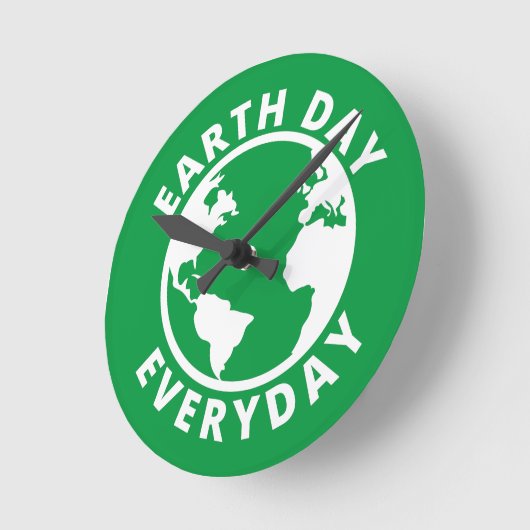 アースデイ – アースデイ2022年 ラウンド壁時計 (傾斜)