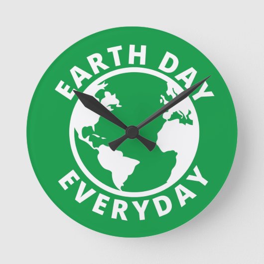 アースデイ – アースデイ2022年 ラウンド壁時計 (正面)