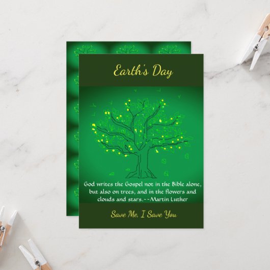 アースデイ・カード カード (正面/裏面インサイチュ)