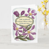 アースデイ:ガッシュのカニりんご カード (黄色い花)