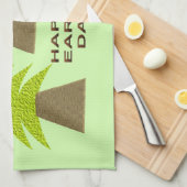 アースデイ・ツリー キッチンタオル (四つ折り)