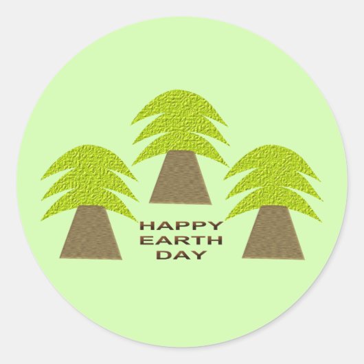 アースデイ・ツリー ラウンドシール (正面)
