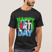 アースデイ、ハッピーアースデイTシャツ Tシャツ (正面)