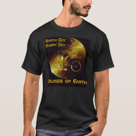 アースデイ - ボイジャー - 地球の音 ゴールデンレコード Tシャツ