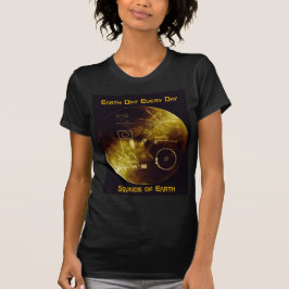 アースデイ - ボイジャー - 地球の音 ゴールドディスク Tシャツ