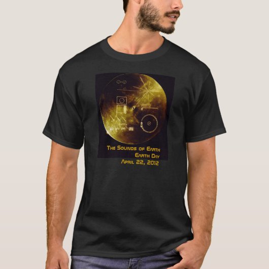 アースデイ - ボイジャー - 地球の音 Tシャツ (正面)