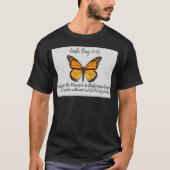 アースデイ - モナーク蝶を救おう Tシャツ (正面)