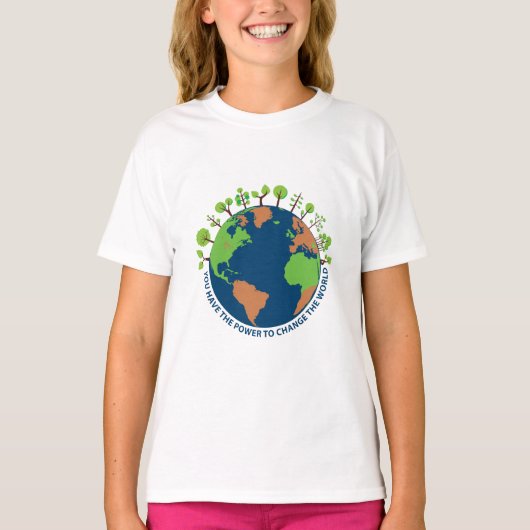 アースデイ 世界を変える名言 Tシャツ (正面)