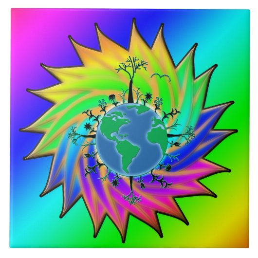 アースデイ～日が差すこと タイル (正面)